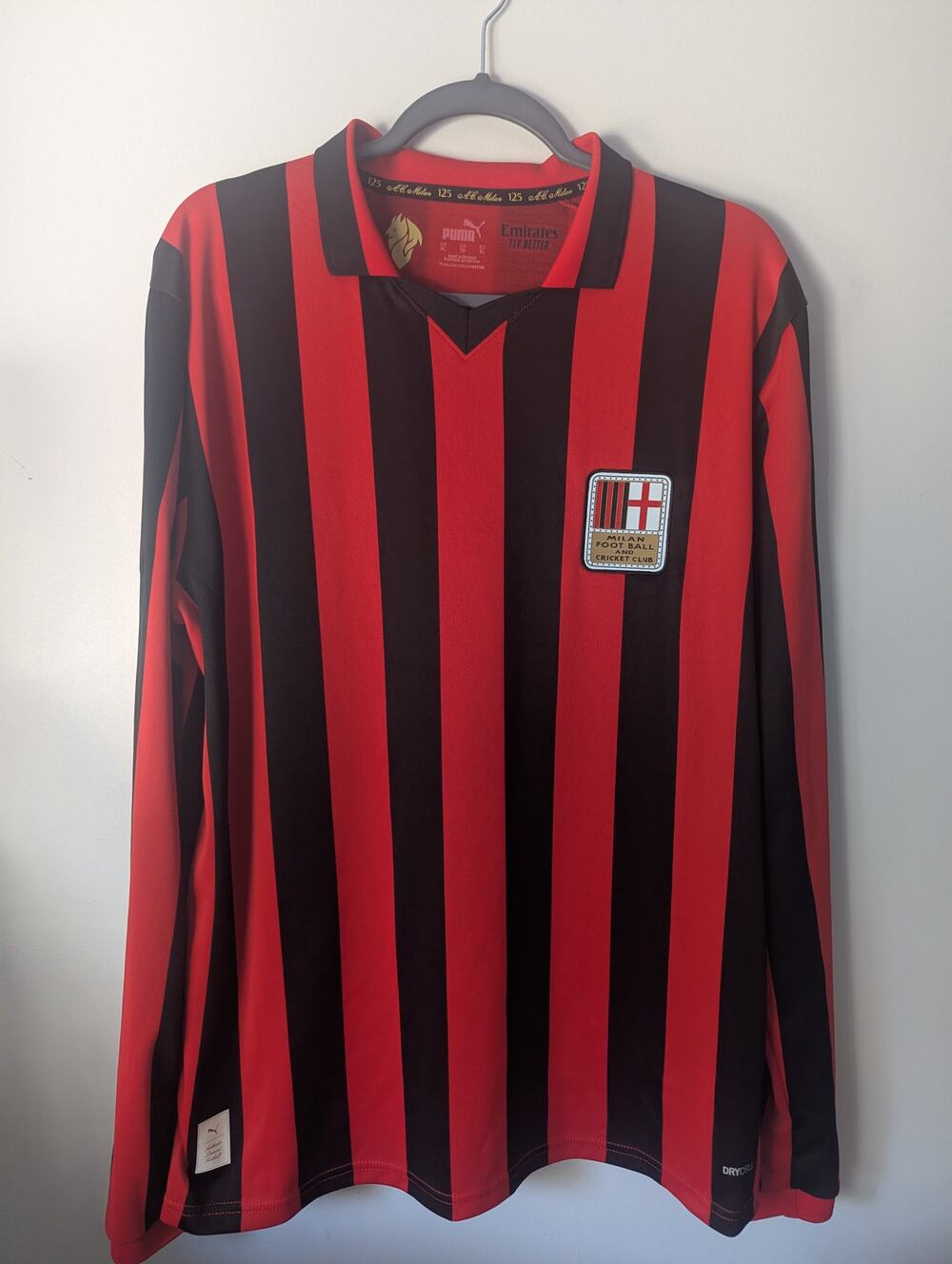 AC Milan Anniversary Jersey XL Longsleeve Limited Edition